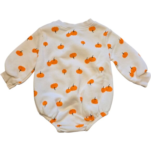 Pumpkins for your Pumkin! OLD NAVY Infant Baby Sweatshirt Onesie 3-6m NWOT - Picture 3 of 3